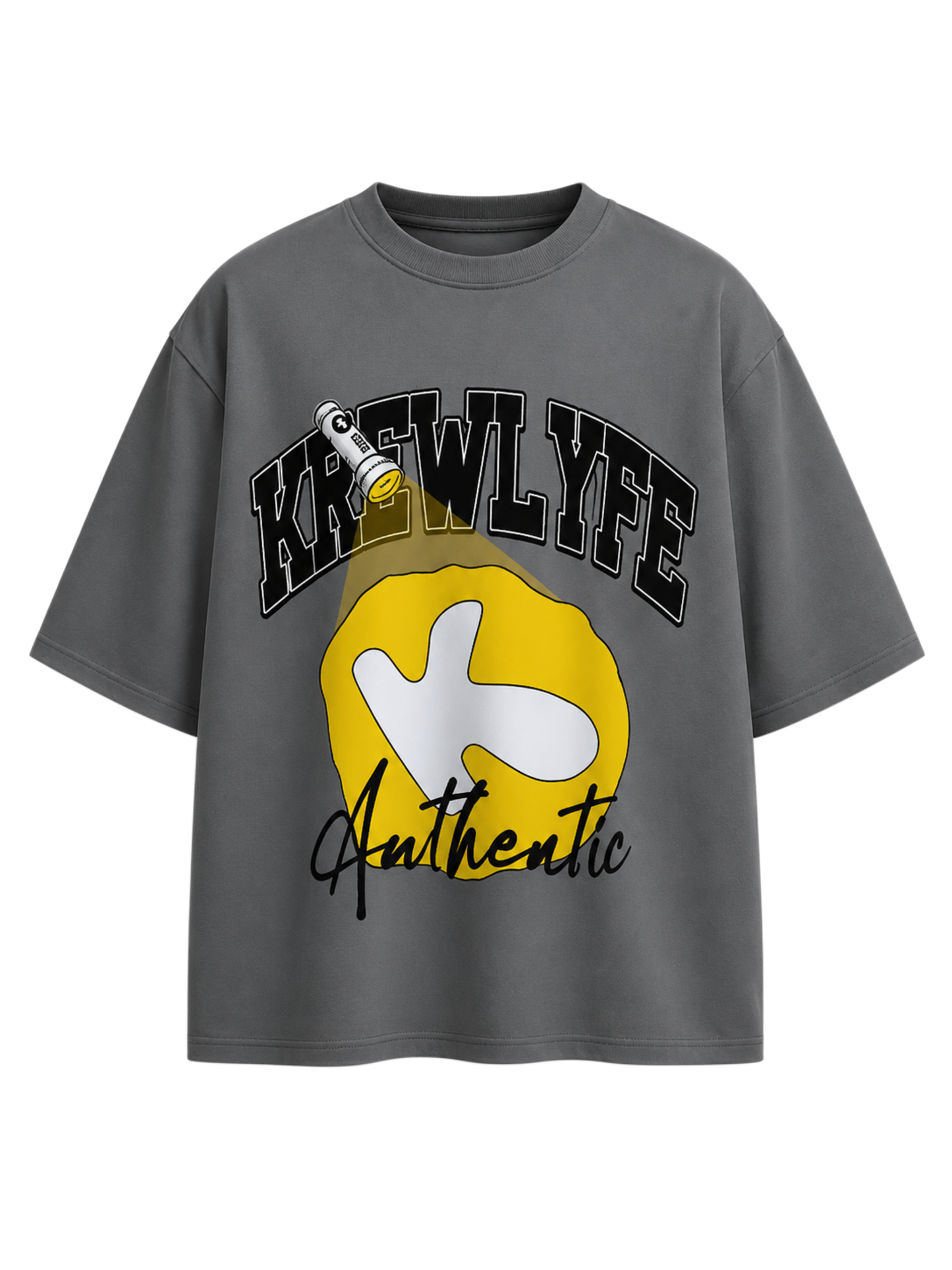 KREWLYFE AUTHENTIC TEE(Gray)
