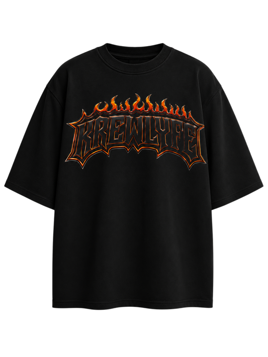 KREWLYFE Flamin Logo Tee