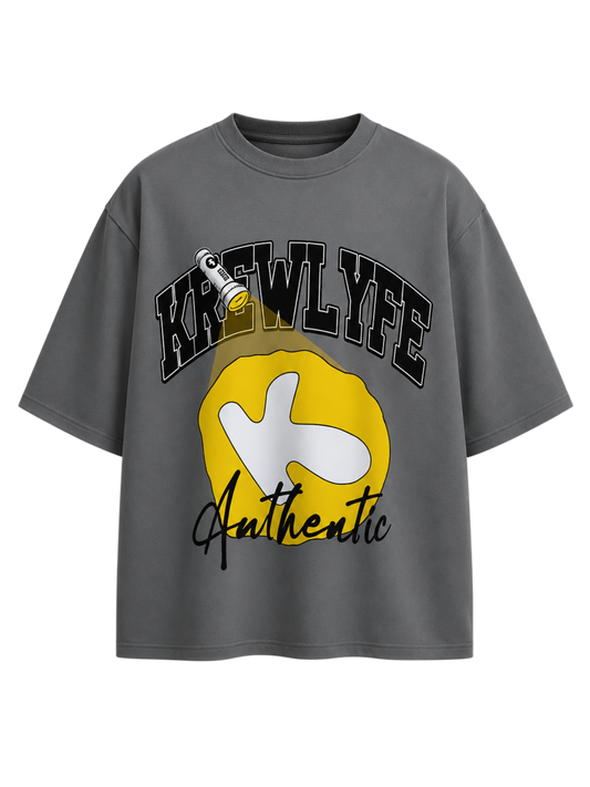 KREWLYFE AUTHENTIC TEE(Gray)