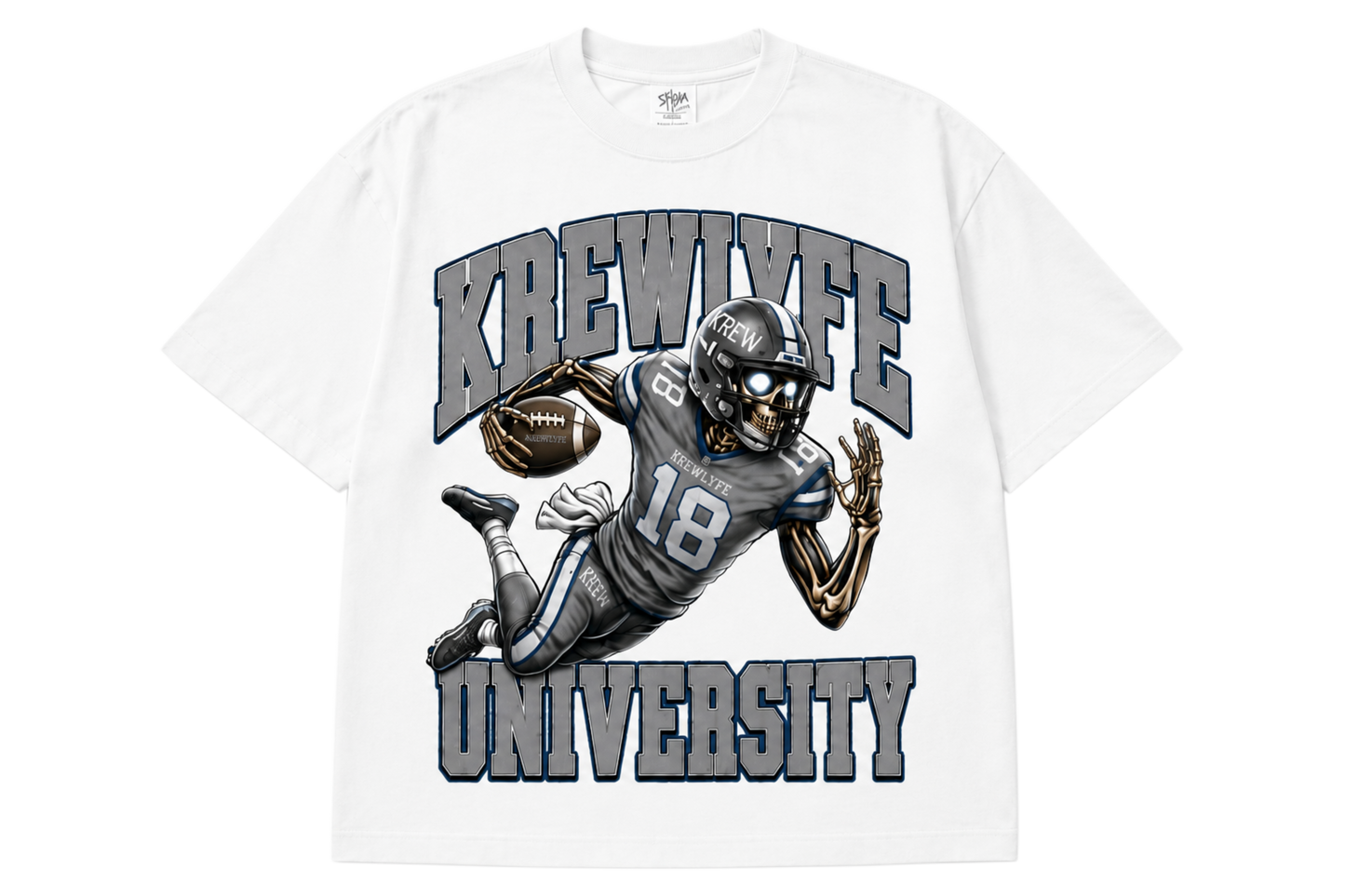 KREWLYFE University Tee(WHITE)